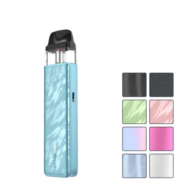 Vaporesso Xros 5 Mini Kit with eight squares showcasing eight out of the ten available colours