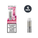 Watermelon Hyola Pro Max 8000 Prefilled Pod and box.