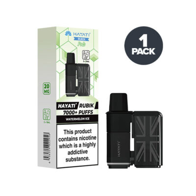 Watermelon Ice Hayati Rubik 7000 Prefilled Pods and Box