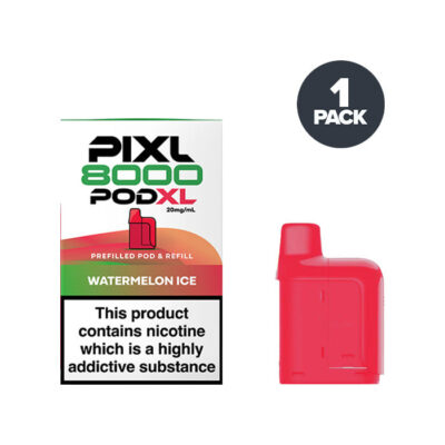 Watermelon Ice PIXL 8000 Prefilled Pod and Box