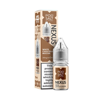 Nexus White Chocolate Mocha 10ml Nic Salt E-Liquid and Box