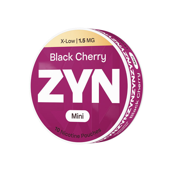 Tub of Ten ZYN Black Cherry Mini 1.5mg Nicotine Pouches